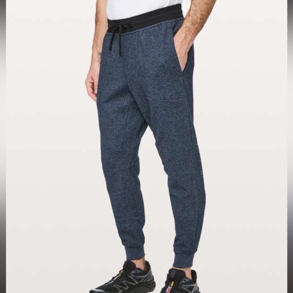 lululemon athletica Other - Lululemon Men's grey Jogger Pants with Black Waistband
